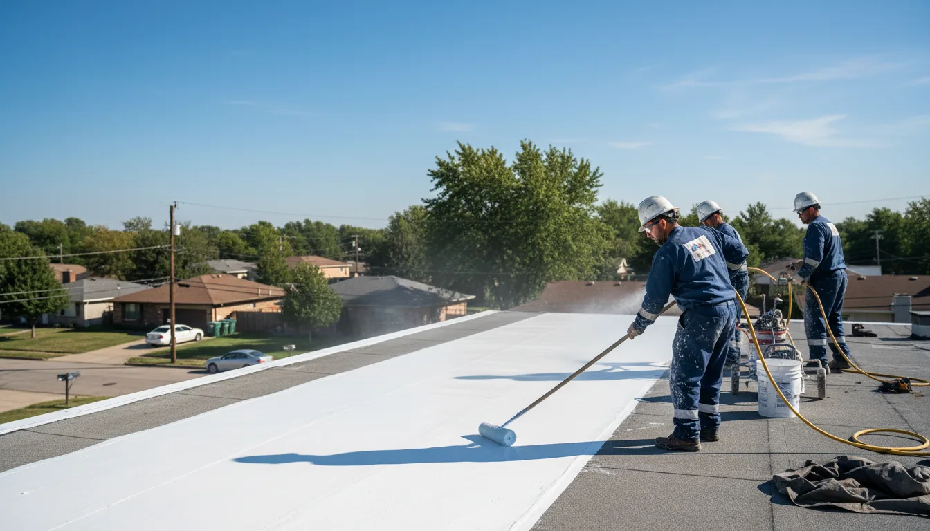 Commercial roof coating in White Oak, TX near me